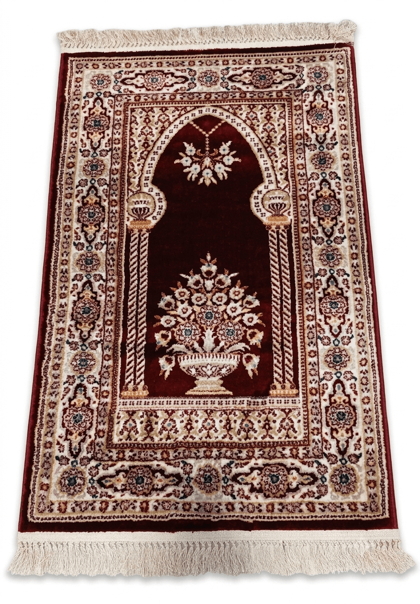 Mihrab prayer rug prayer rug at Shurooq Al Dammam showroom in Dammam, Saudi Arabia